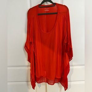 Stretchy/Flowy Poncho Like Shirt